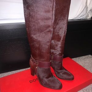 New Donald J Pliner Owen Calf Hair Boots - Sz 7M